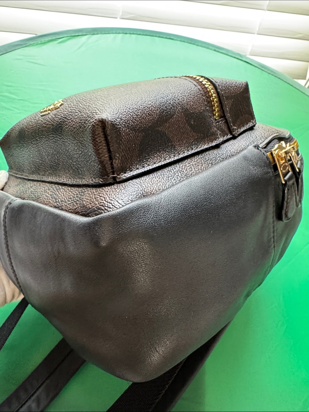 Coach Dark Brown Signature Mini Backpack 🎒 LIKE NEW!!! - Picture 7 of 13